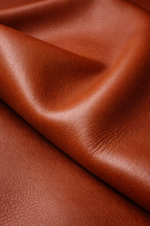 Top-grain leather
