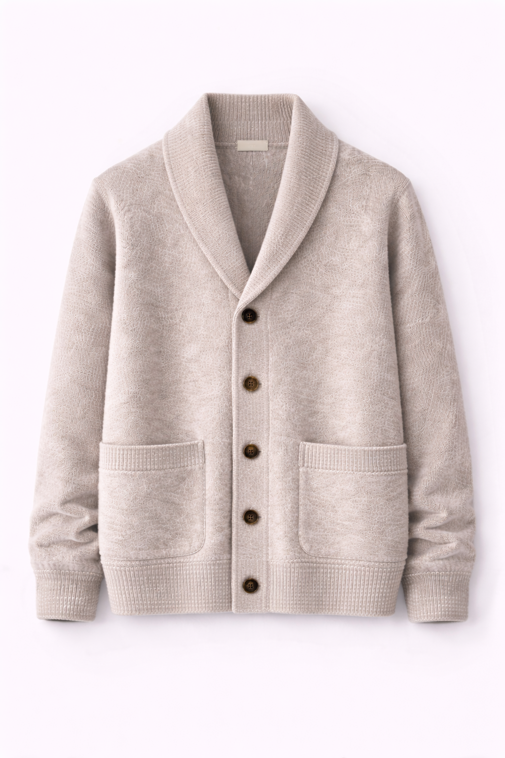 Shawl-collar cardigan
