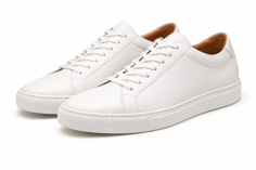 Minimal white sneakers